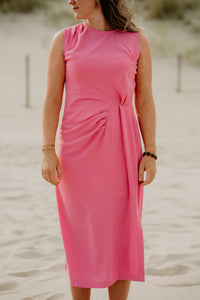 Wilma jurk detail roze - Bij Keesje - Bij Keesje - jurk