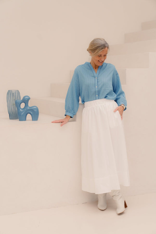 Wivine Blouse True Blue - Bij Keesje - G - maxx - Blouse