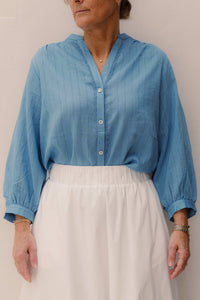 Wivine Blouse True Blue - Bij Keesje - G - maxx - Blouse