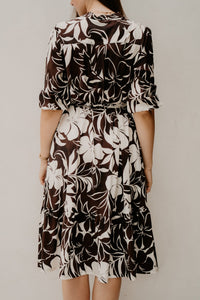 Woven dress tropical hibiscus - Bij Keesje - Bij Keesje - jurk