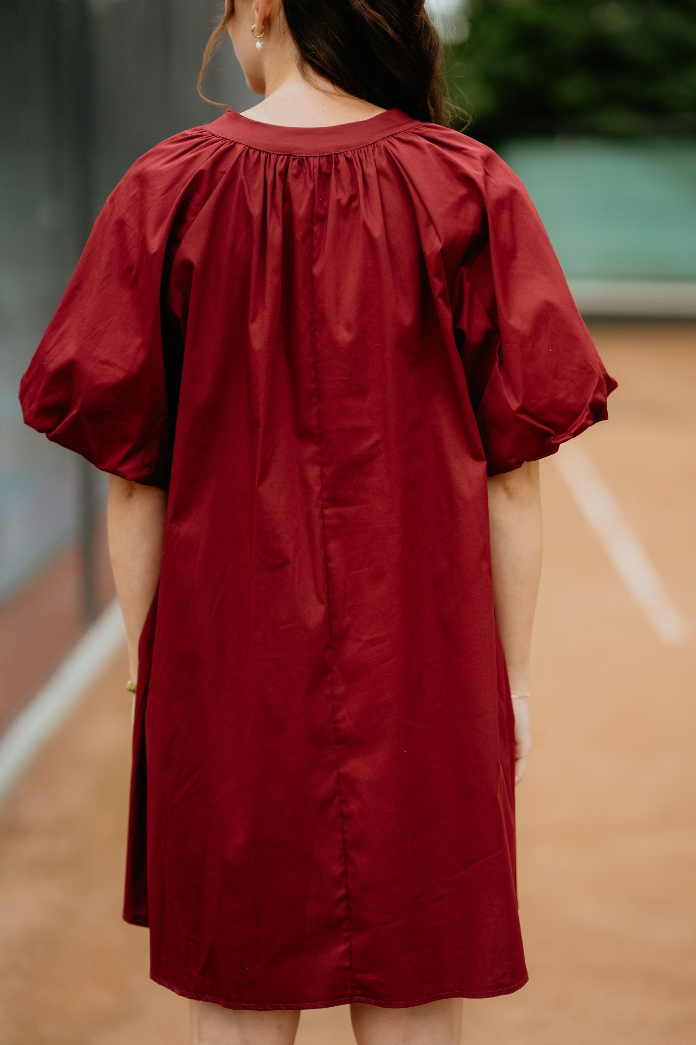 Xandra blouse dress bordeaux - Bij Keesje - Bij Keesje - jurk
