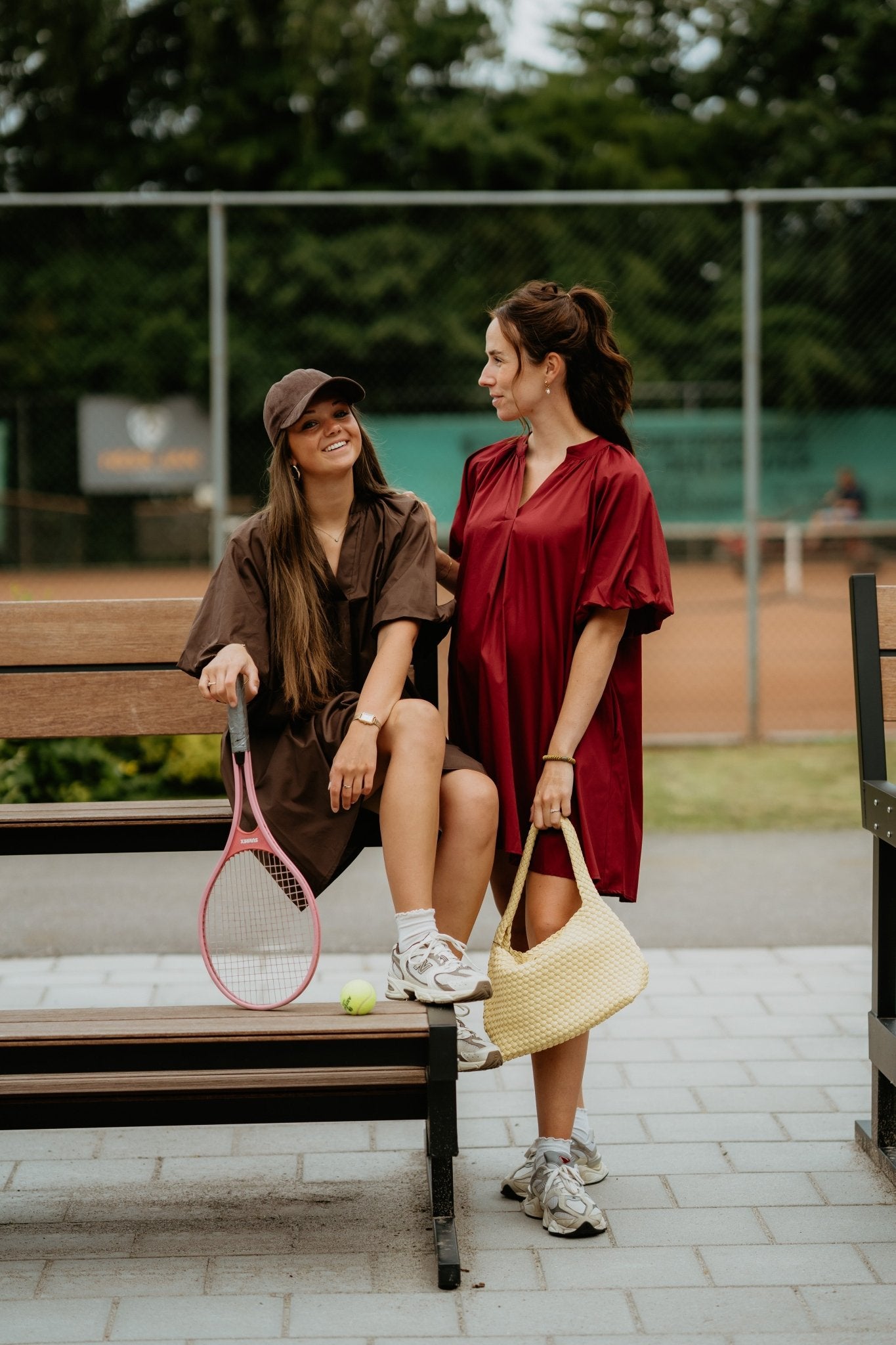 Xandra blouse dress brown - Bij Keesje - Bij Keesje - jurk