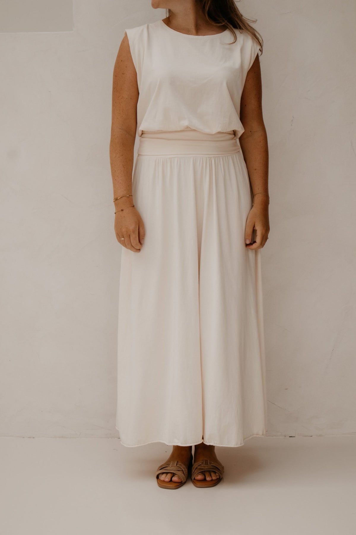 Xanne tweedelig set beige - Bij Keesje - Bij Keesje - set