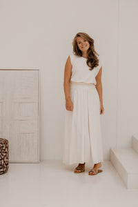 Xanne tweedelig set beige - Bij Keesje - Bij Keesje - set