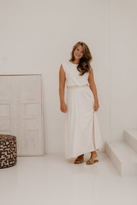 Xanne tweedelig set beige - Bij Keesje - Bij Keesje - set