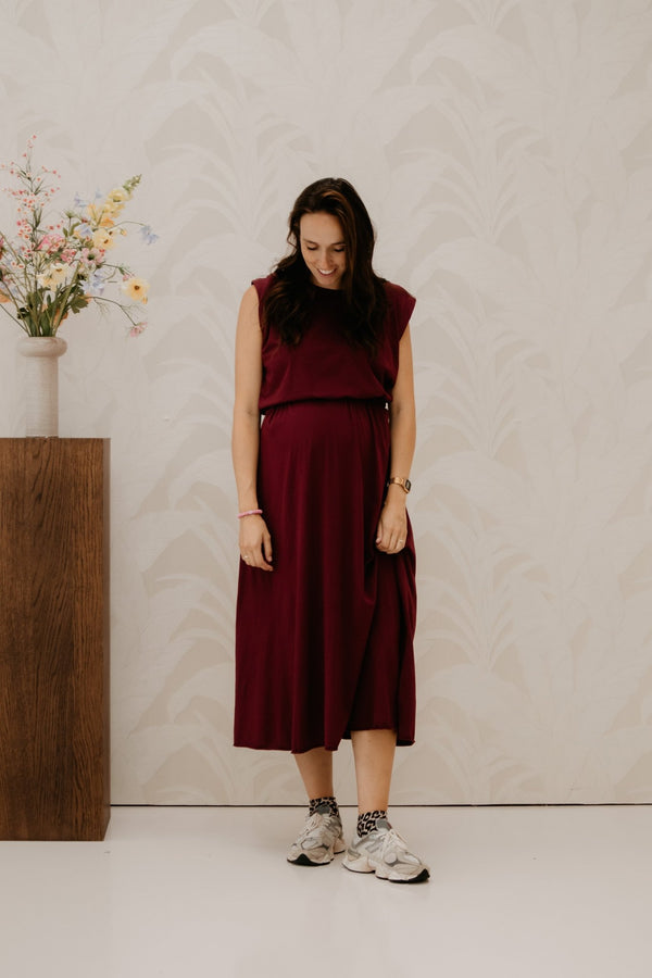 Xanne tweedelig set bordeaux - Bij Keesje - Bij Keesje - set