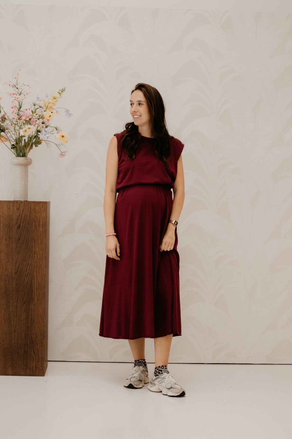 Xanne tweedelig set bordeaux - Bij Keesje - Bij Keesje - set