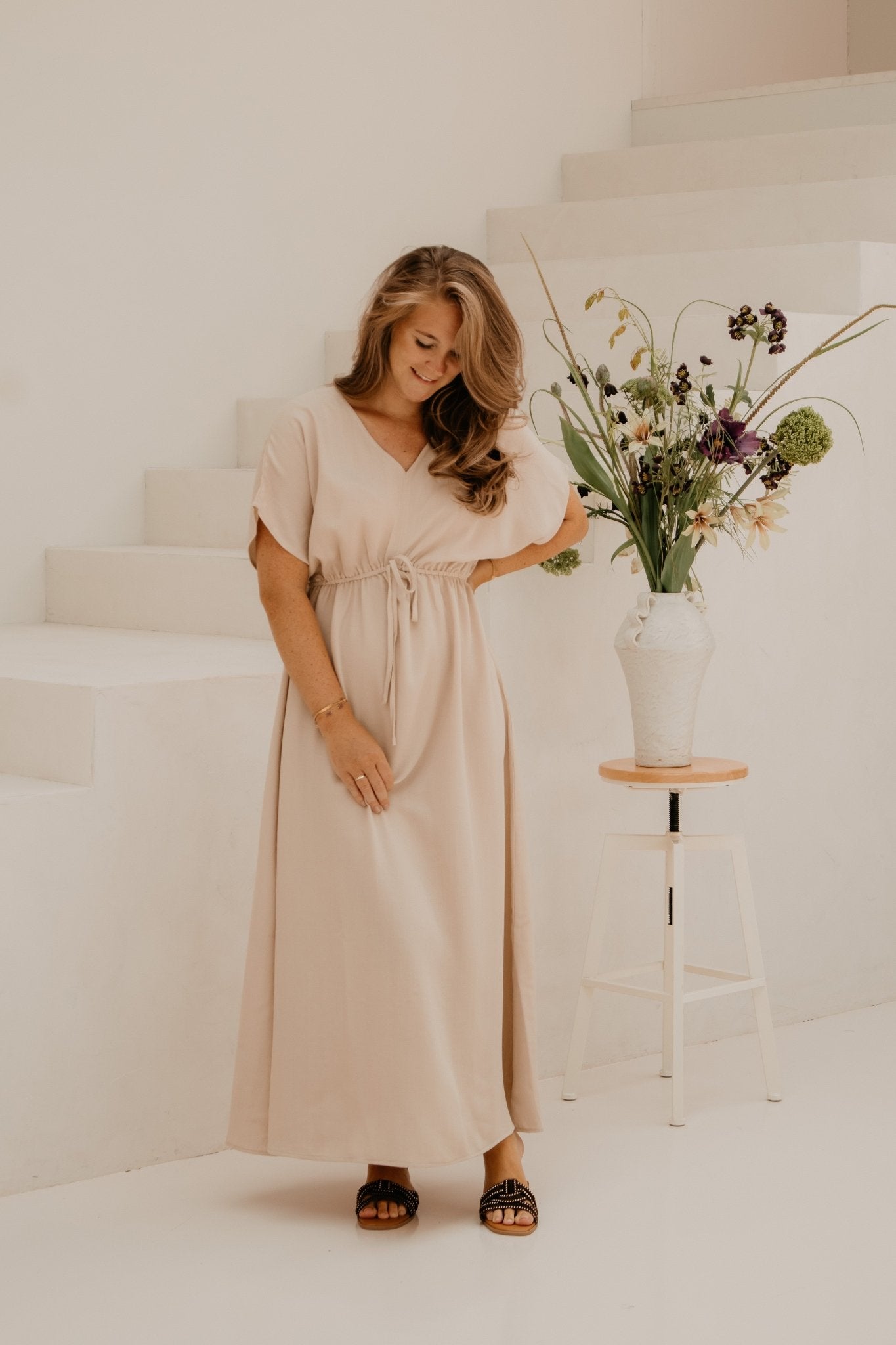 Xante Dress Beige - Bij Keesje - Bij Keesje - Jurk