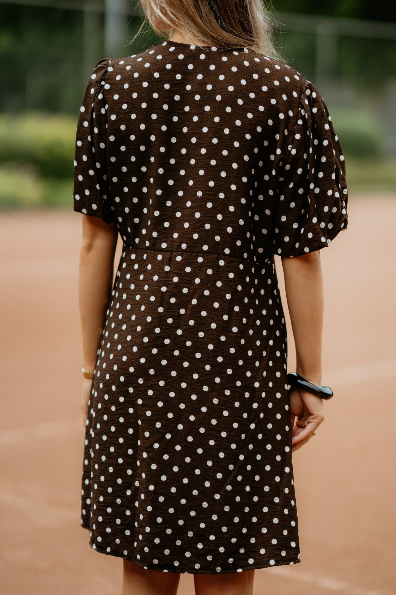 Xanthe dress dots brown - Bij Keesje - Bij Keesje - jurk