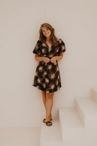 Xara Dress Flower Brown - Bij Keesje - Bij Keesje - Jurk