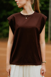 Xenna top brown - Bij Keesje - Bij Keesje - top