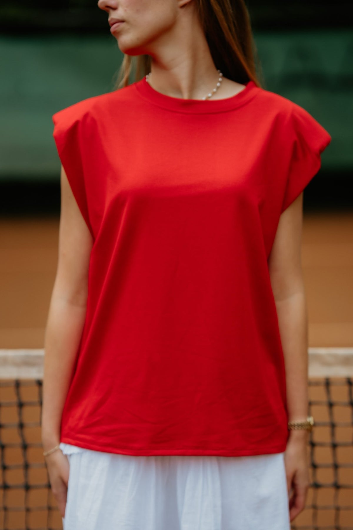 Xenna top red - Bij Keesje - Bij Keesje - top