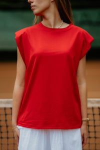 Xenna top red - Bij Keesje - Bij Keesje - top