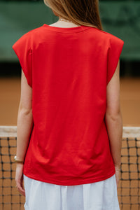 Xenna top red - Bij Keesje - Bij Keesje - top