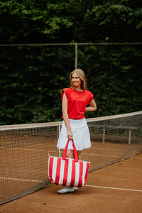 Xenna top red - Bij Keesje - Bij Keesje - top