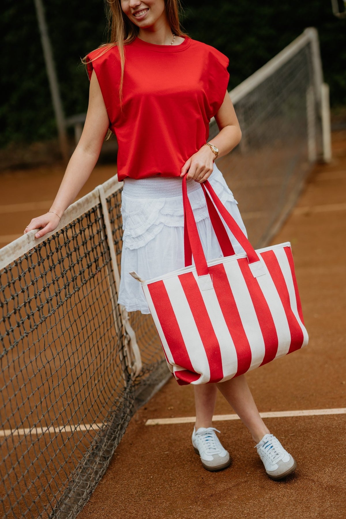 Xenna top red - Bij Keesje - Bij Keesje - top