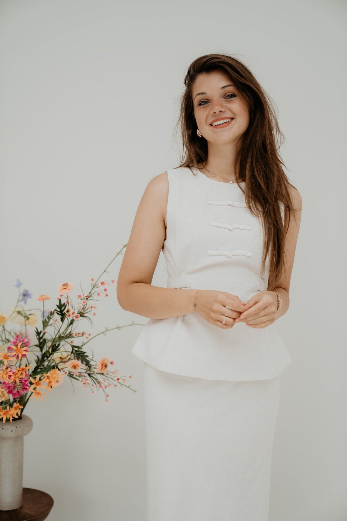 Yada gilet beige - Bij Keesje - Bij Keesje - Gilet
