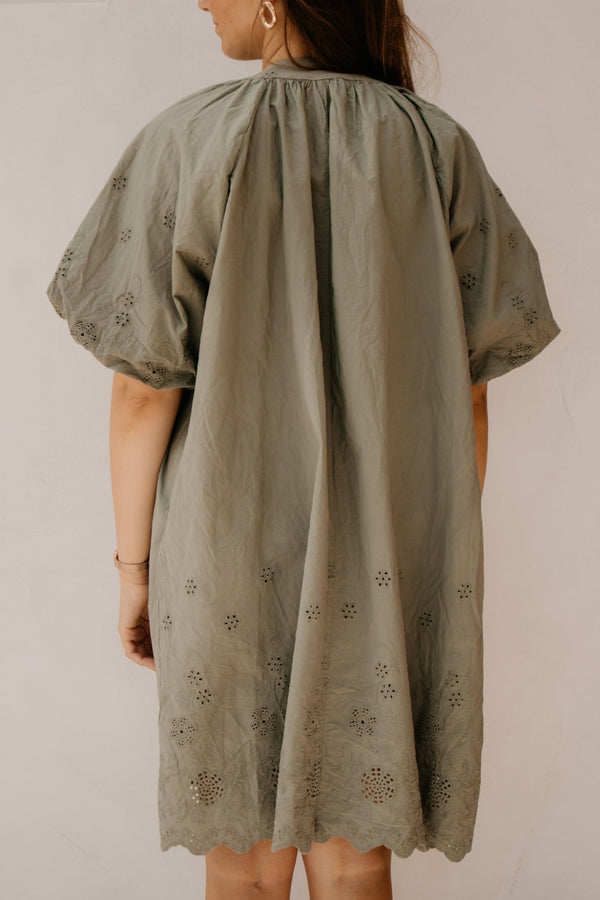 Yaelle blouse jurk green - Bij Keesje - Bij Keesje - Jurk