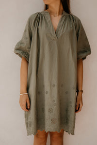 Yaelle blouse jurk green - Bij Keesje - Bij Keesje - Jurk