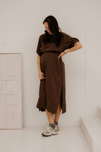 Yanieke Dress Brown - Bij Keesje - Bij Keesje - jurk
