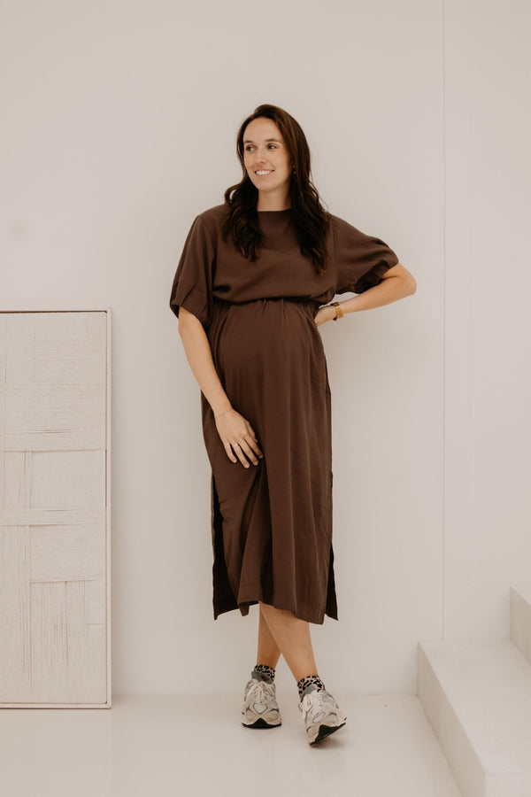 Yanieke Dress Brown - Bij Keesje - Bij Keesje - jurk