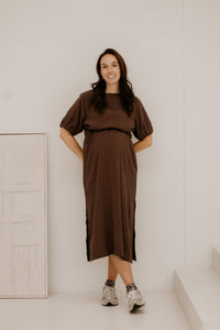 Yanieke Dress Brown - Bij Keesje - Bij Keesje - jurk