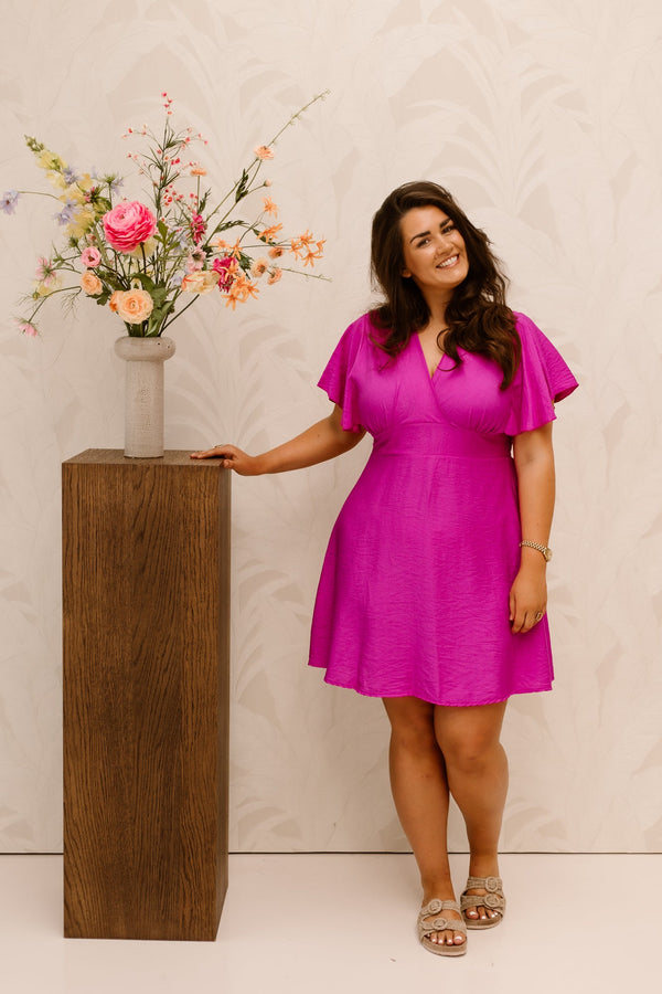 Yanoah Dress Magenta - Bij Keesje - Bij Keesje - Jurk
