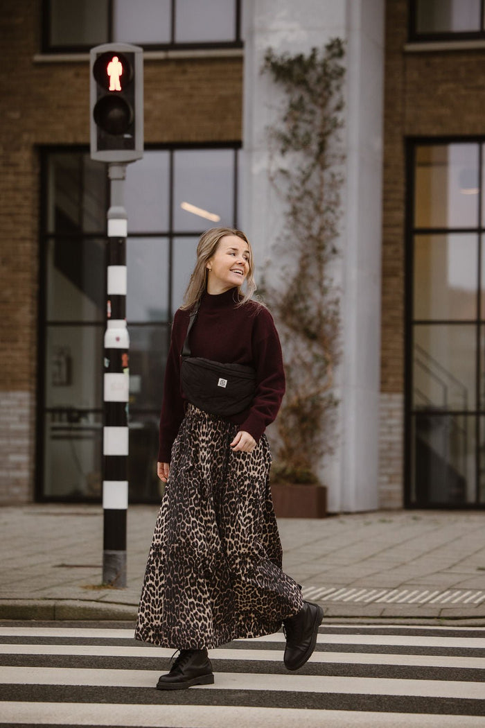 Yara leo long skirt leopard - Bij Keesje - Neo Noir