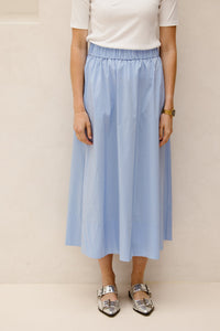 Yara long poplin skirt sky blue - Bij Keesje - Neo Noir