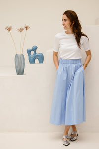 Yara long poplin skirt sky blue - Bij Keesje - Neo Noir