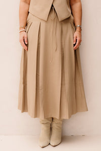 Yascamia Hw Long Skirt Camel - Bij Keesje - Y.A.S - Rok