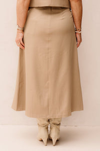Yascamia Hw Long Skirt Camel - Bij Keesje - Y.A.S - Rok