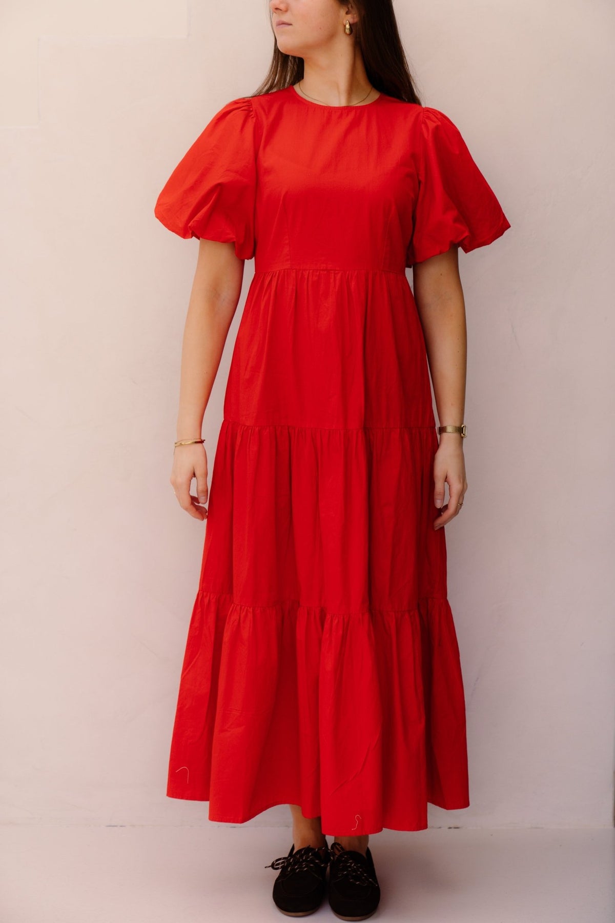 Yascolea ankle dress s. noos fiery red - Bij Keesje - Y.A.S - Jurk