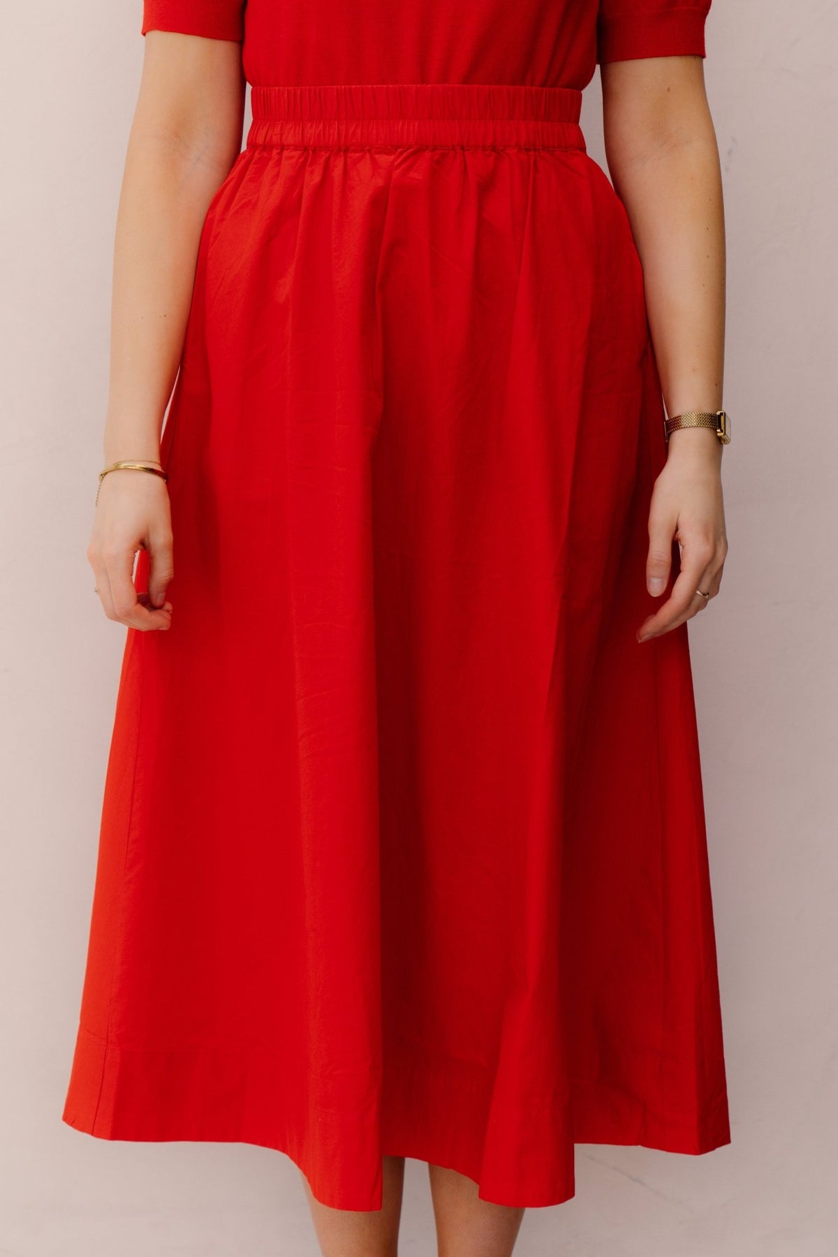 Yascolea HW Ankle Skirt Fiery Red - Bij Keesje - Y.A.S - Rokken