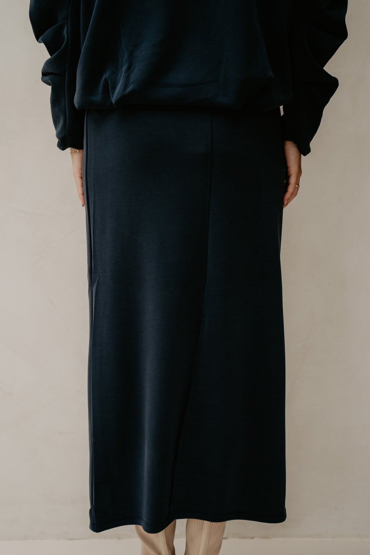 Yascoze ankle skirt navy blazer - Bij Keesje - Y.A.S - Rok