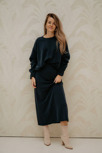 Yascoze ankle skirt navy blazer - Bij Keesje - Y.A.S - Rok