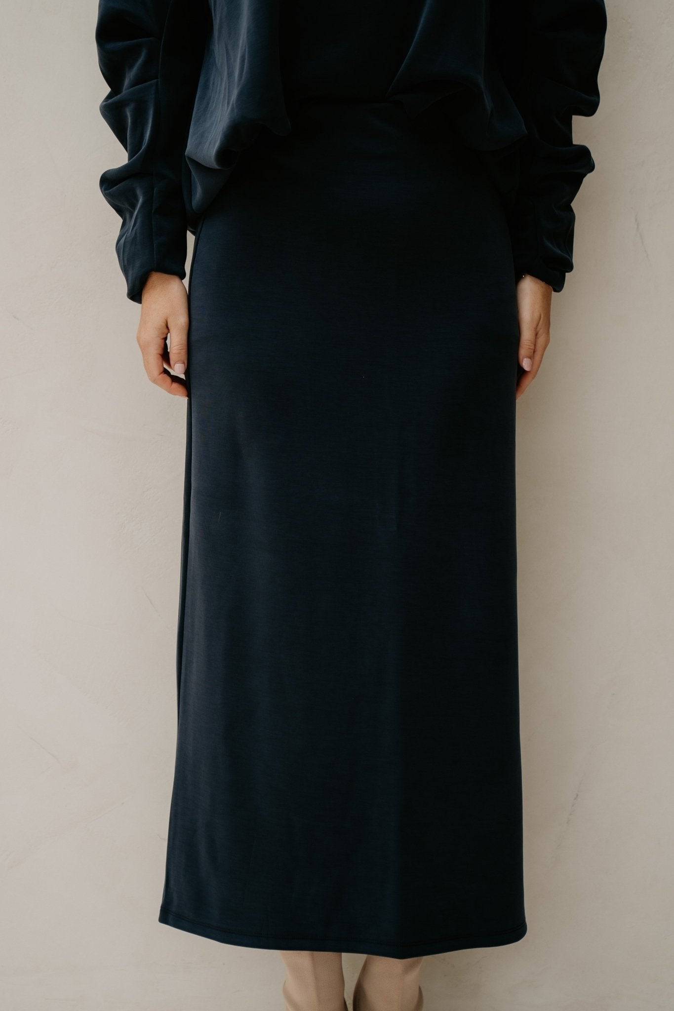 Yascoze ankle skirt navy blazer - Bij Keesje - Y.A.S - Rok