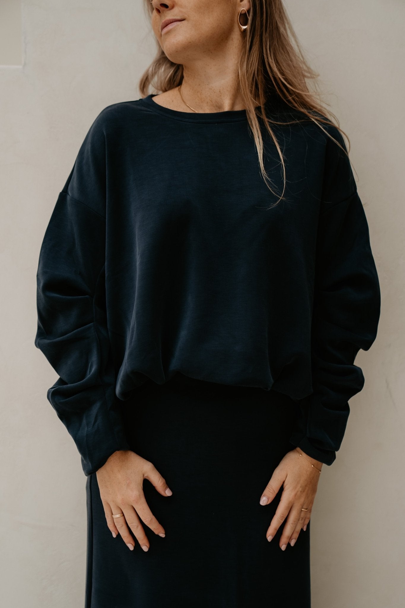 Yascoze sweater navy blazer - Bij Keesje - Y.A.S - sweater