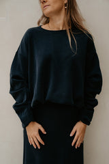Yascoze sweater navy blazer