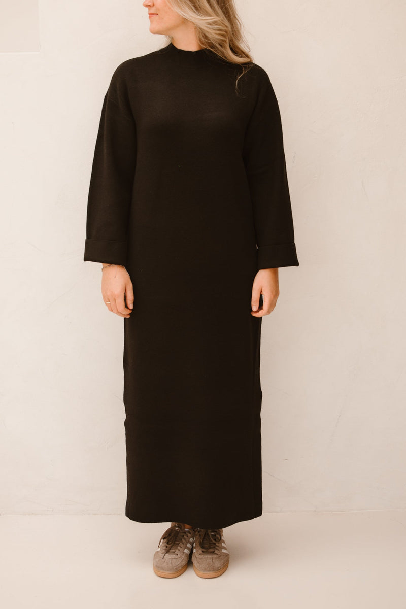 Yaselma long knit dress black - Bij Keesje - Y.A.S