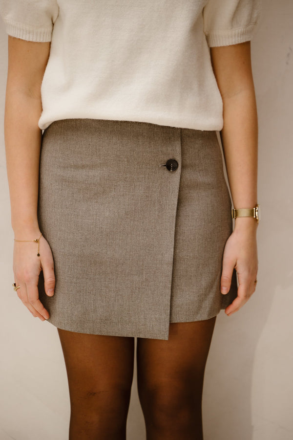 Yasflega HMW skirt taupe - Bij Keesje - Y.A.S