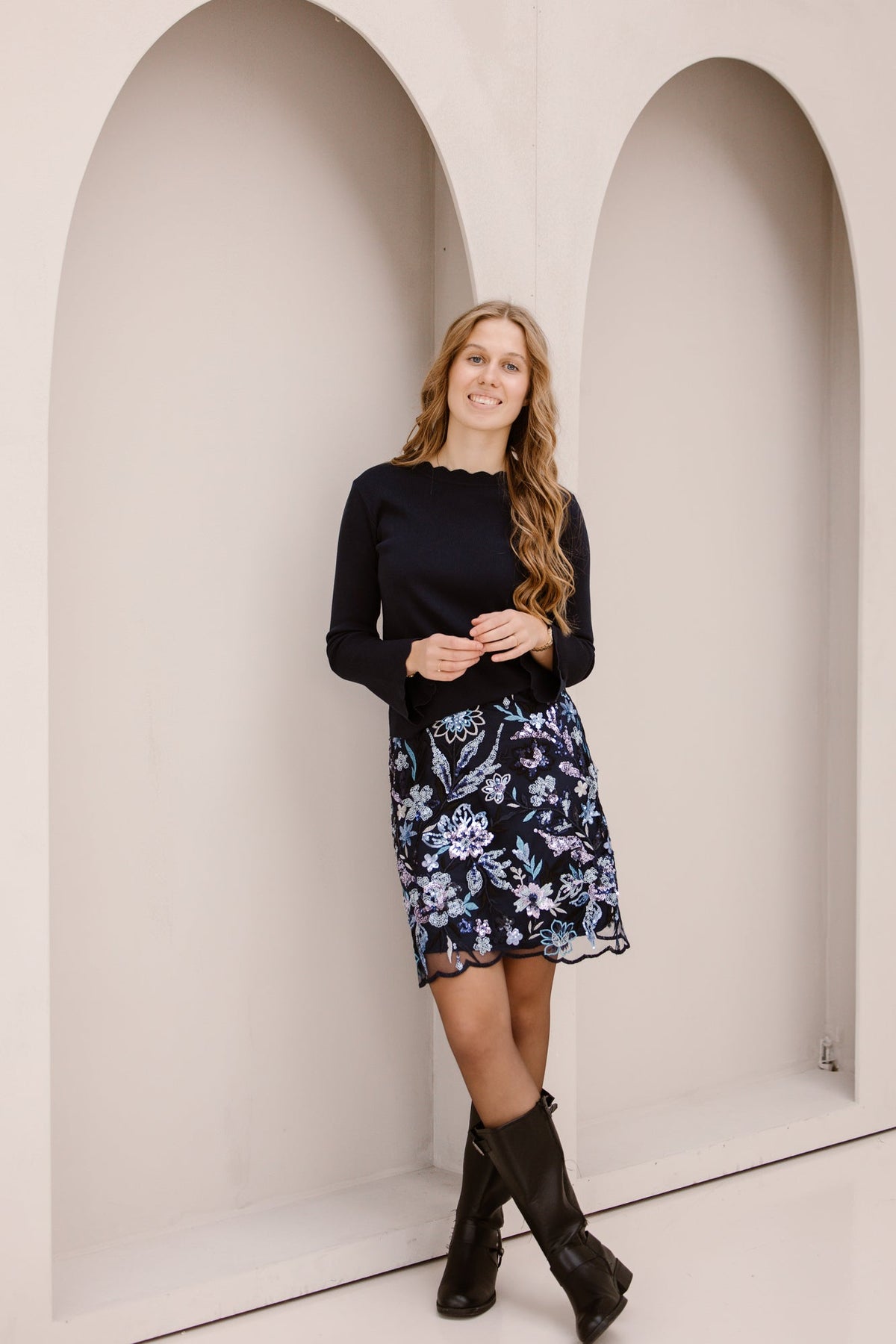 Yasfliky MW Skirt Sargasso Sea - Bij Keesje - Y.A.S