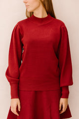 Yasfonny knit pullover tibetan red