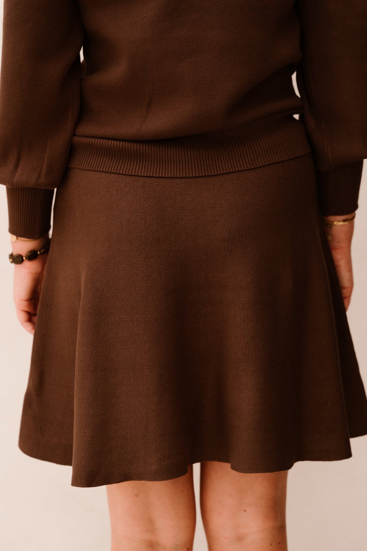 Yasfonny knit skirt chocolate brown - Bij Keesje - Y.A.S - rok