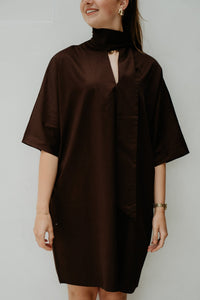 Yaskaren 3/4 Dress Coffee Bean - Bij Keesje - Y.A.S - Jurk