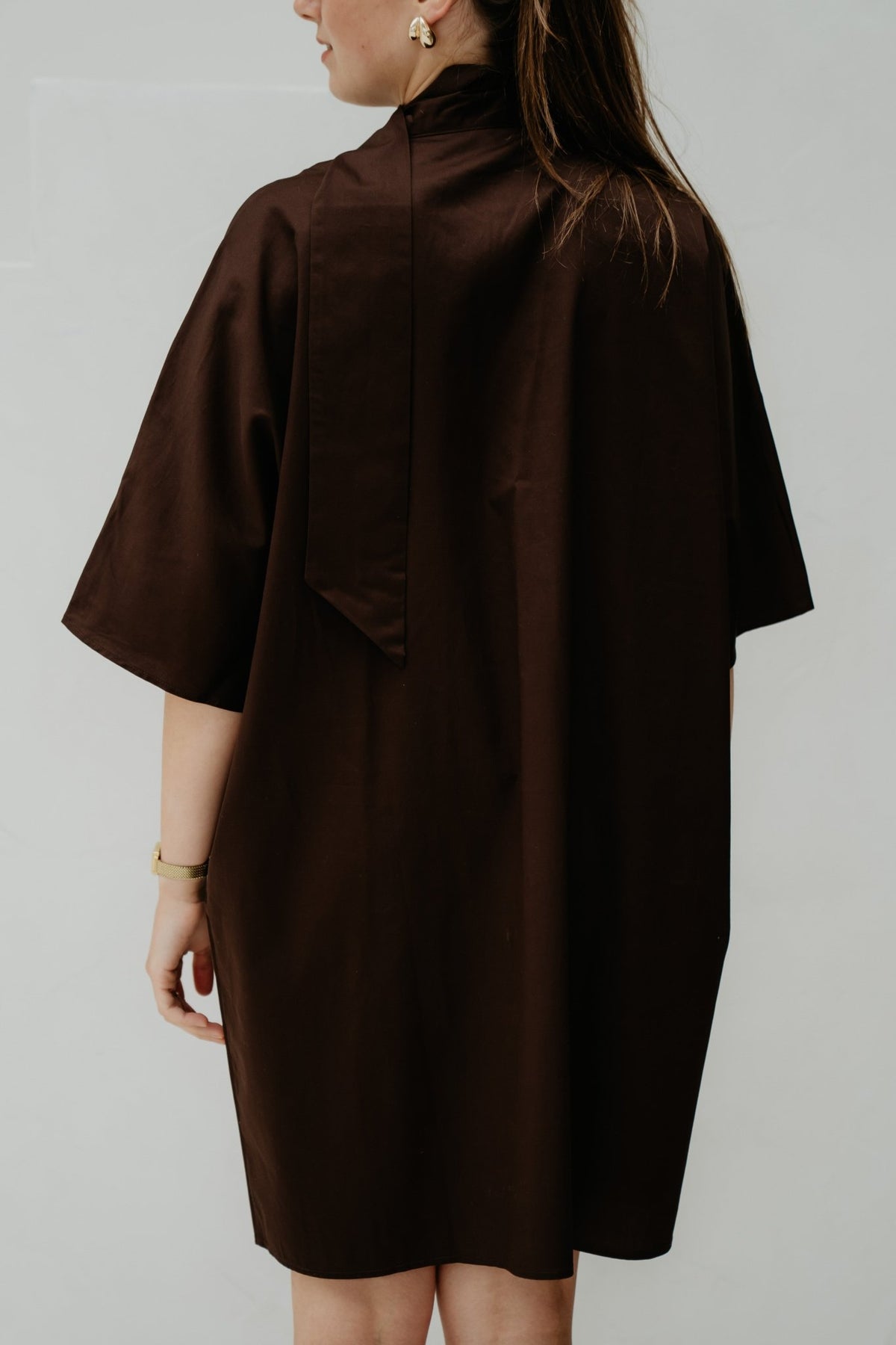 Yaskaren 3/4 Dress Coffee Bean - Bij Keesje - Y.A.S - Jurk
