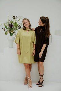 Yaskaren 3/4 Dress Moss - Bij Keesje - Y.A.S - Jurk