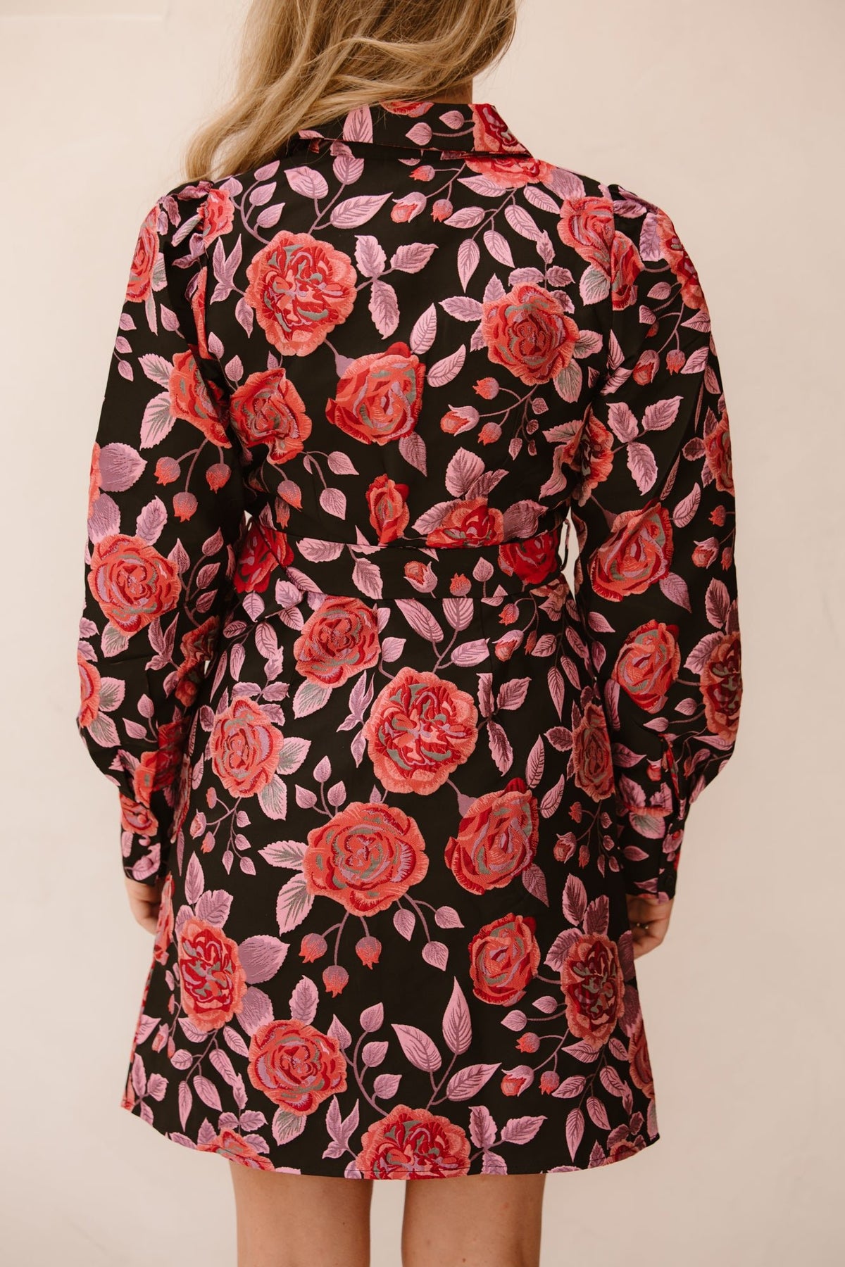 Yaskari LS jacquard dress black - Bij Keesje - Y.A.S