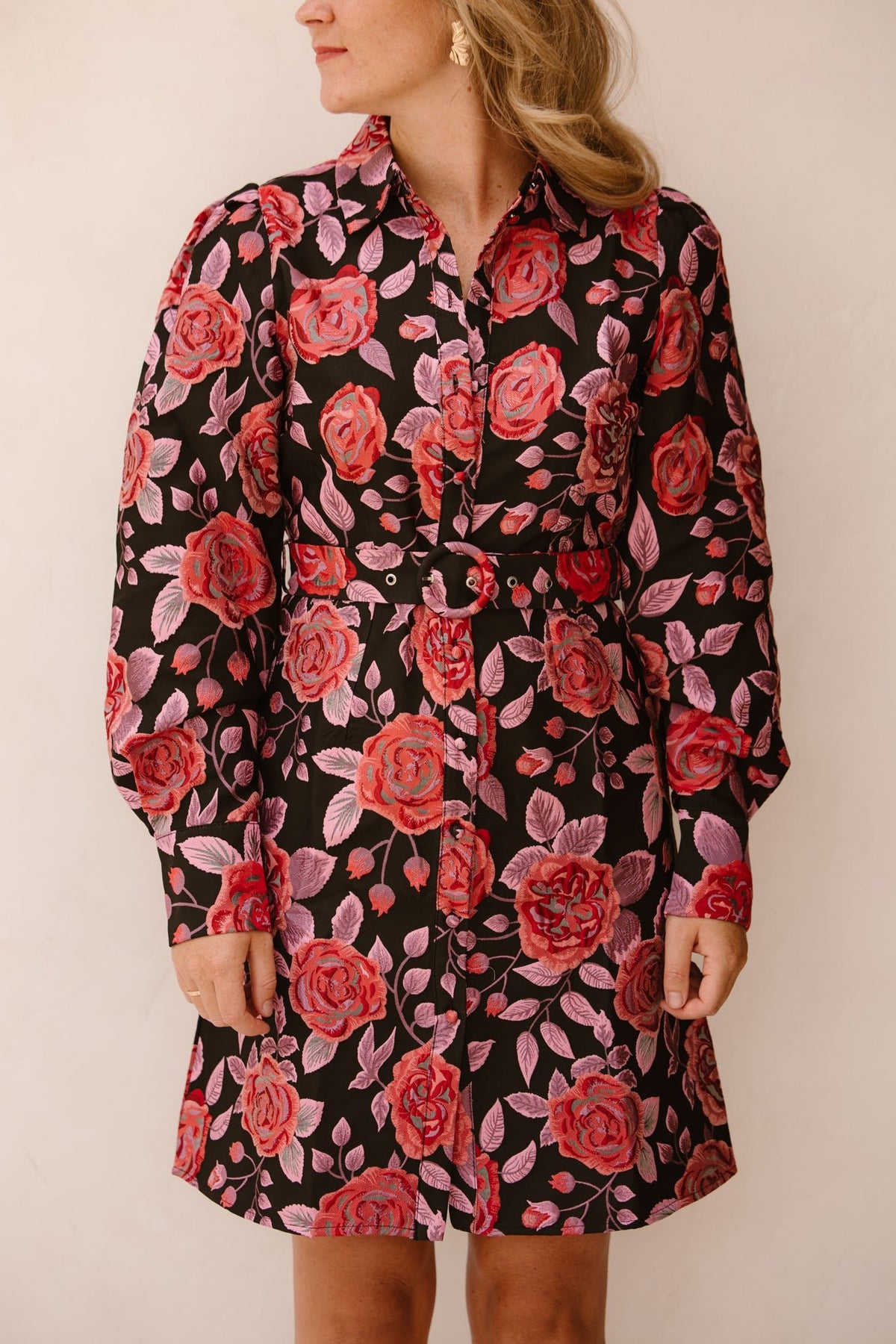 Yaskari LS jacquard dress black - Bij Keesje - Y.A.S