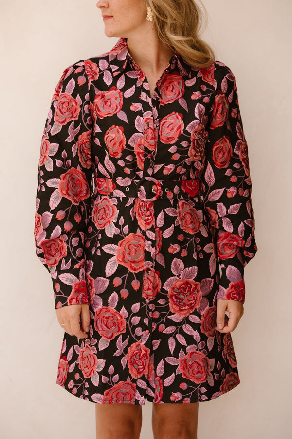 Yaskari LS jacquard dress black - Bij Keesje - Y.A.S